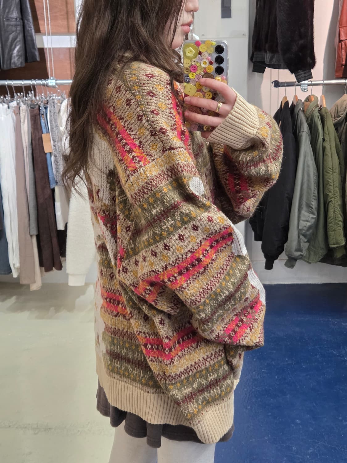 J.vtg 페어아일 스트릿 본 니트 상품이미지4