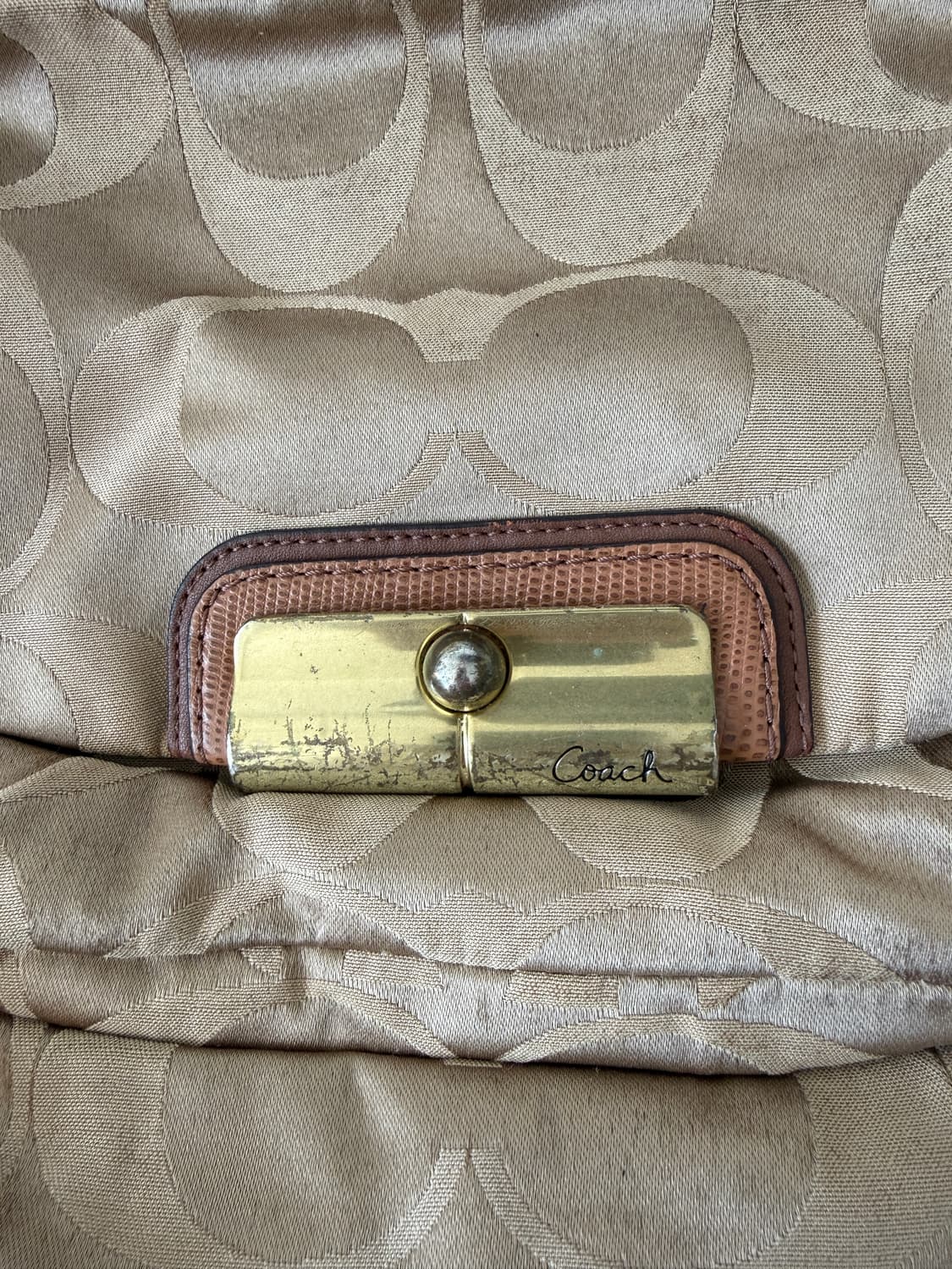 코치(COACH) 모노그램 숄더백(크로스 가능, 상태 확인) 상품이미지4