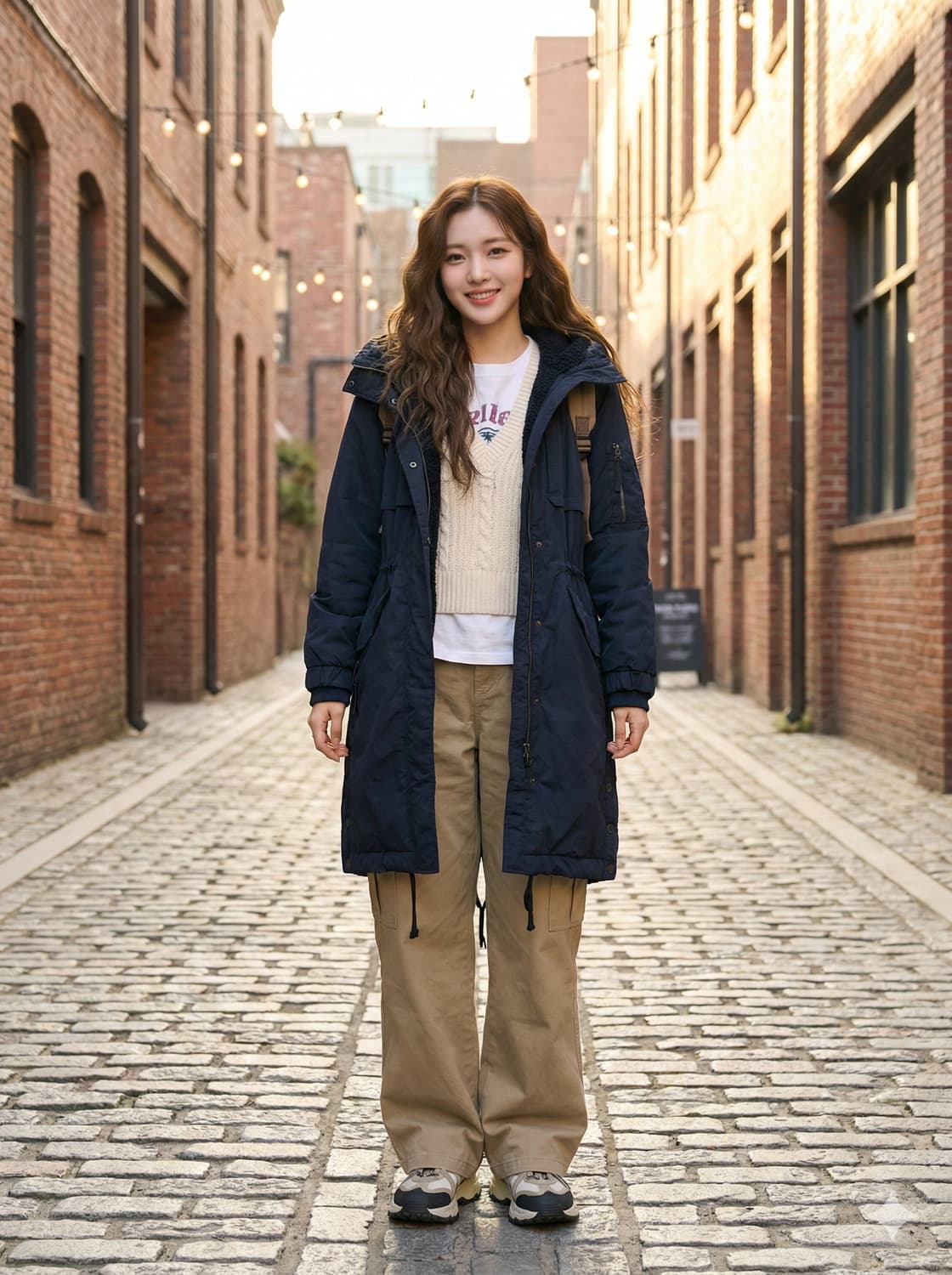 Thursday Island 써스데이 아일랜드 후드 배색 야상 점퍼 상품이미지1