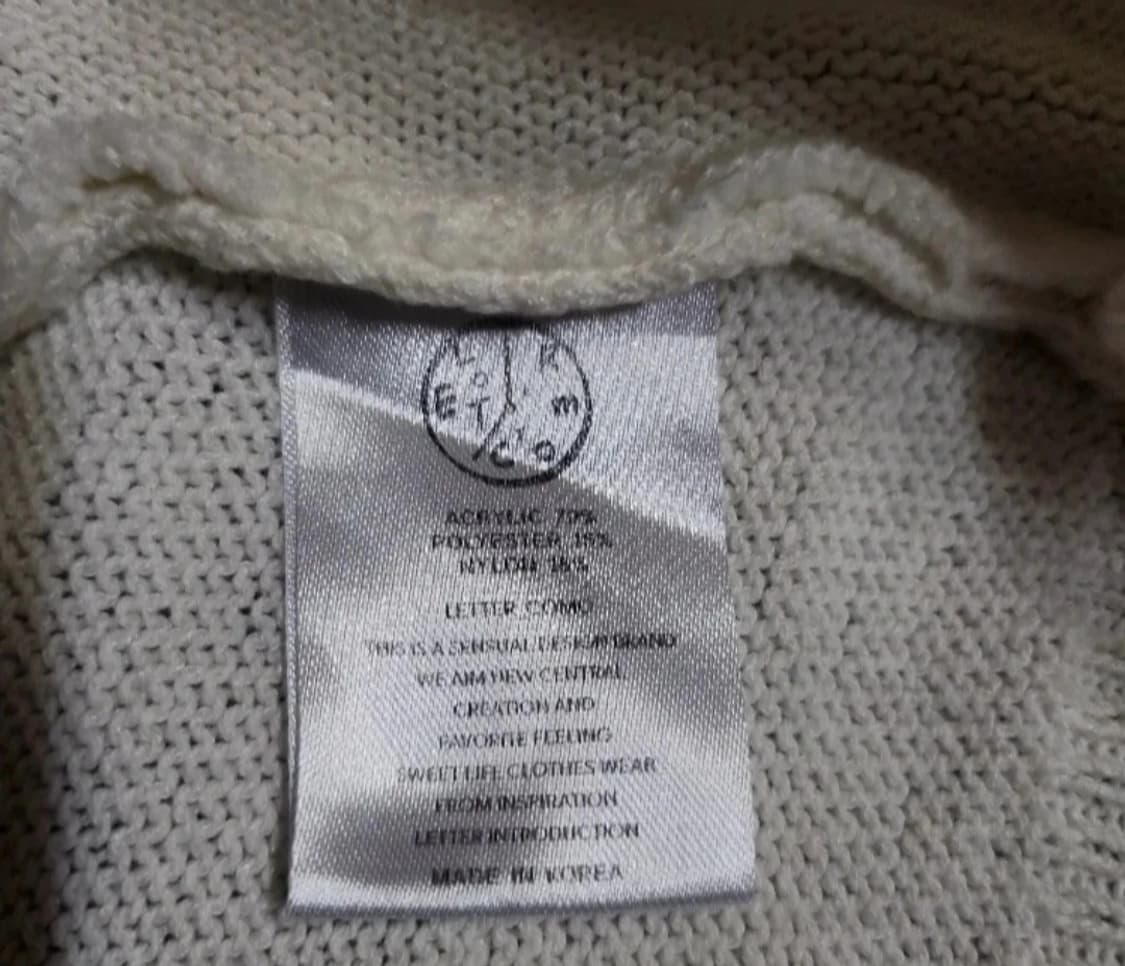 레테르코모 코스믹 가디건 셔츠 반팔 니트 M 상품이미지10