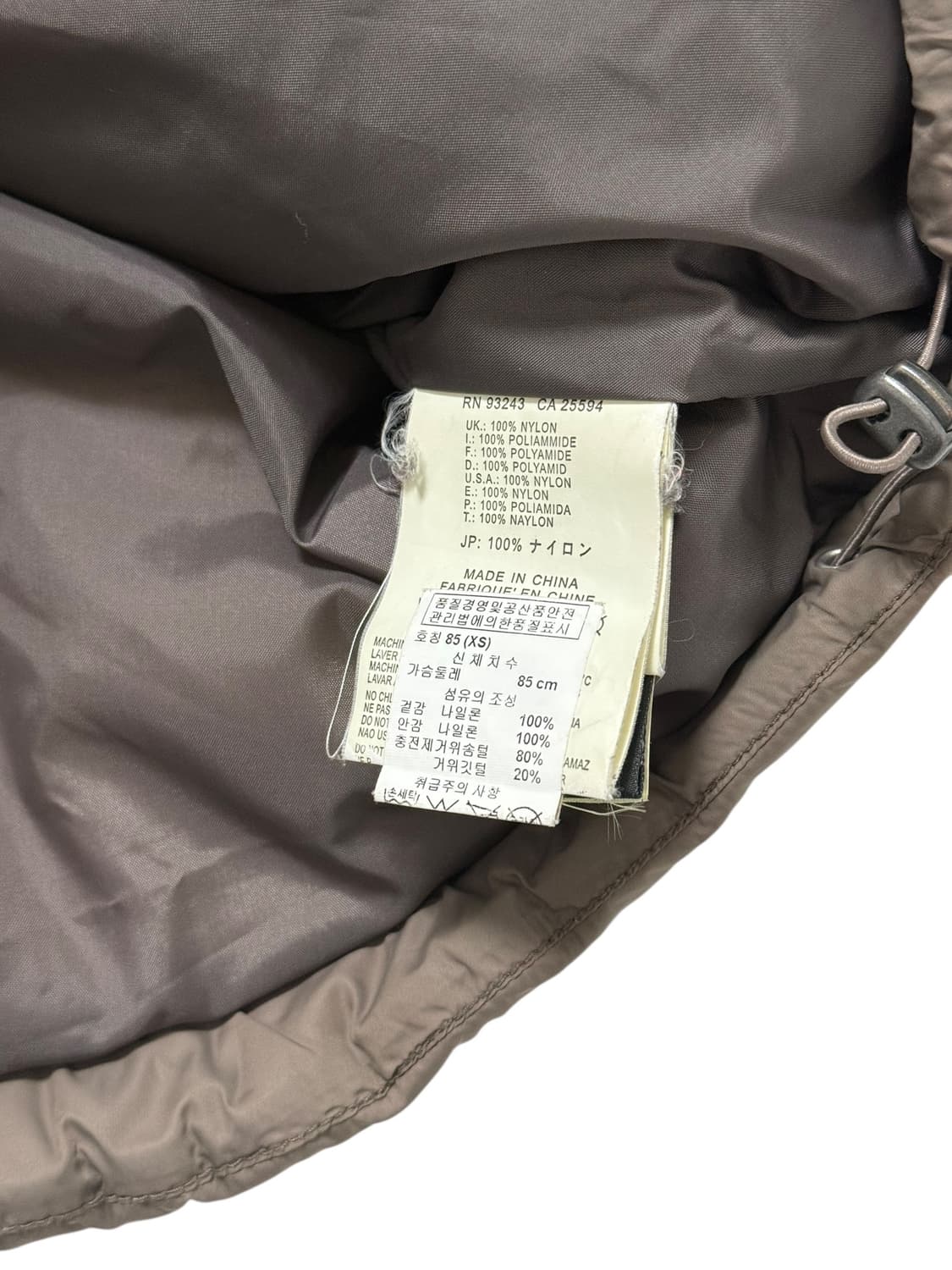 디젤 구스다운 카키브라운 패딩 상품이미지10