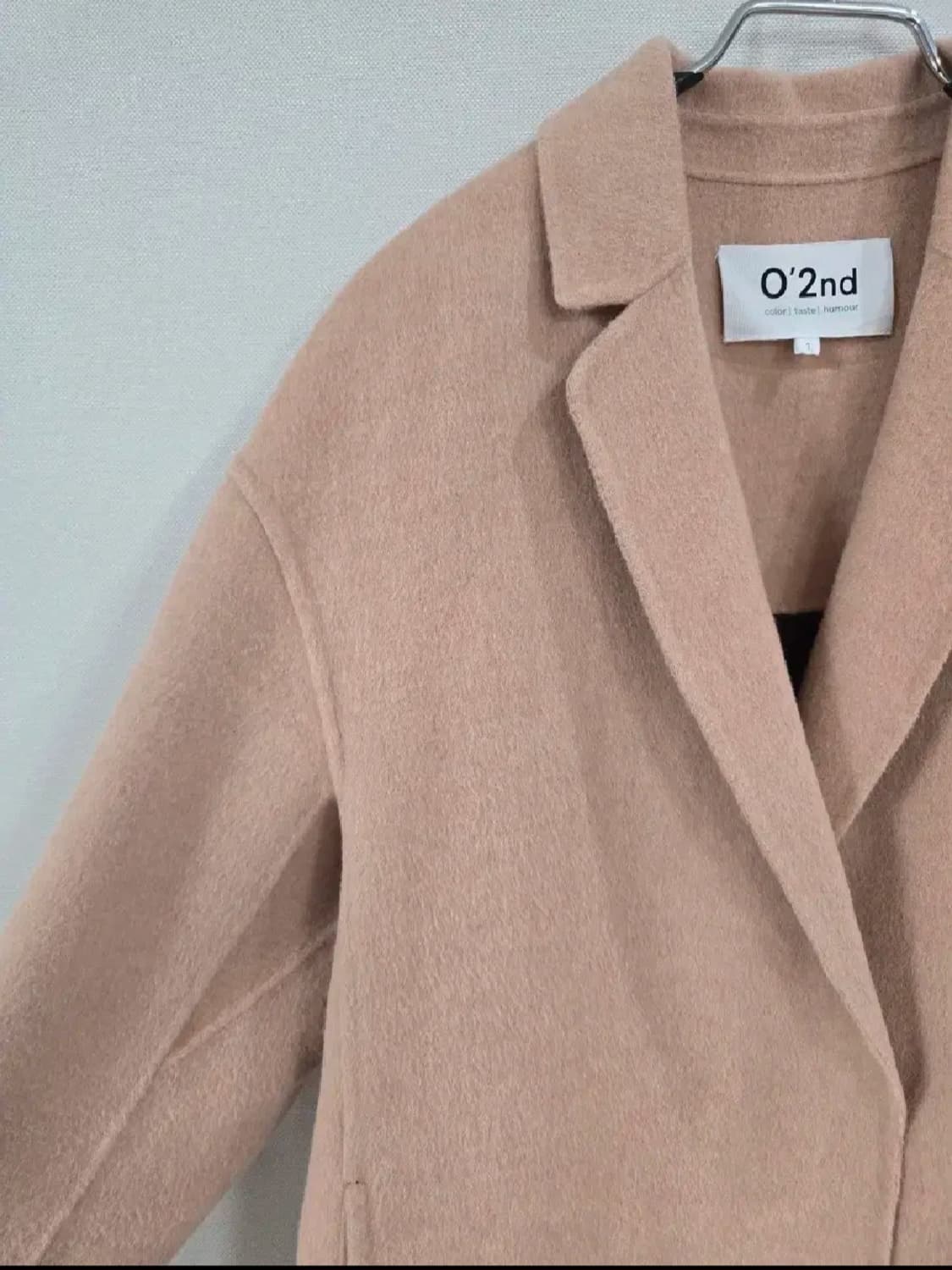 한섬 오즈세컨 캐시미어 블랜딩 뒷반전 롱코트 상품이미지3