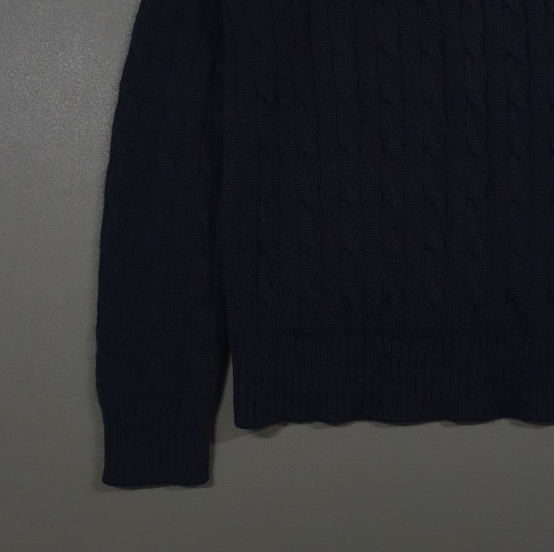 110 (2XL) 빈폴 케이블 울 캐시미어 니트 라운드넥 꽈배기 스웨터 상품이미지4
