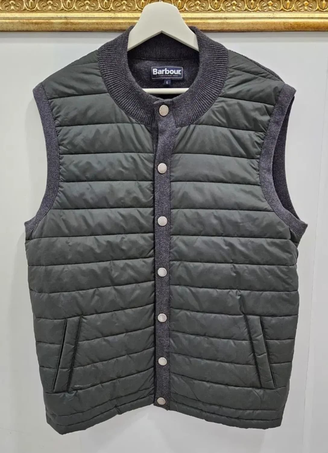 바버 남성 에센셜 퀼팅 베스트 상품이미지1