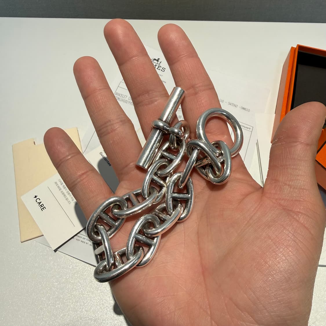 에르메스 hermes 샹달 팔찌 TGM 12링크 상품이미지9