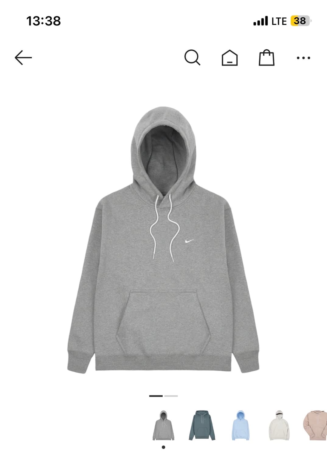 나이키 nrg 솔로 스우시 후드티 아시아 xxl 사이즈 팝니당 상품이미지1