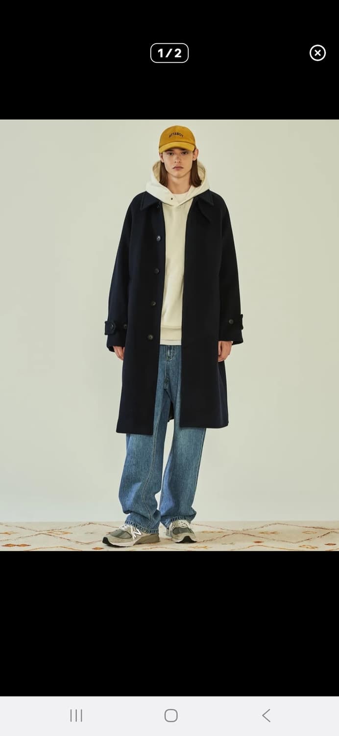 헤지스 his 발마칸 코트 s사이즈 상품이미지1