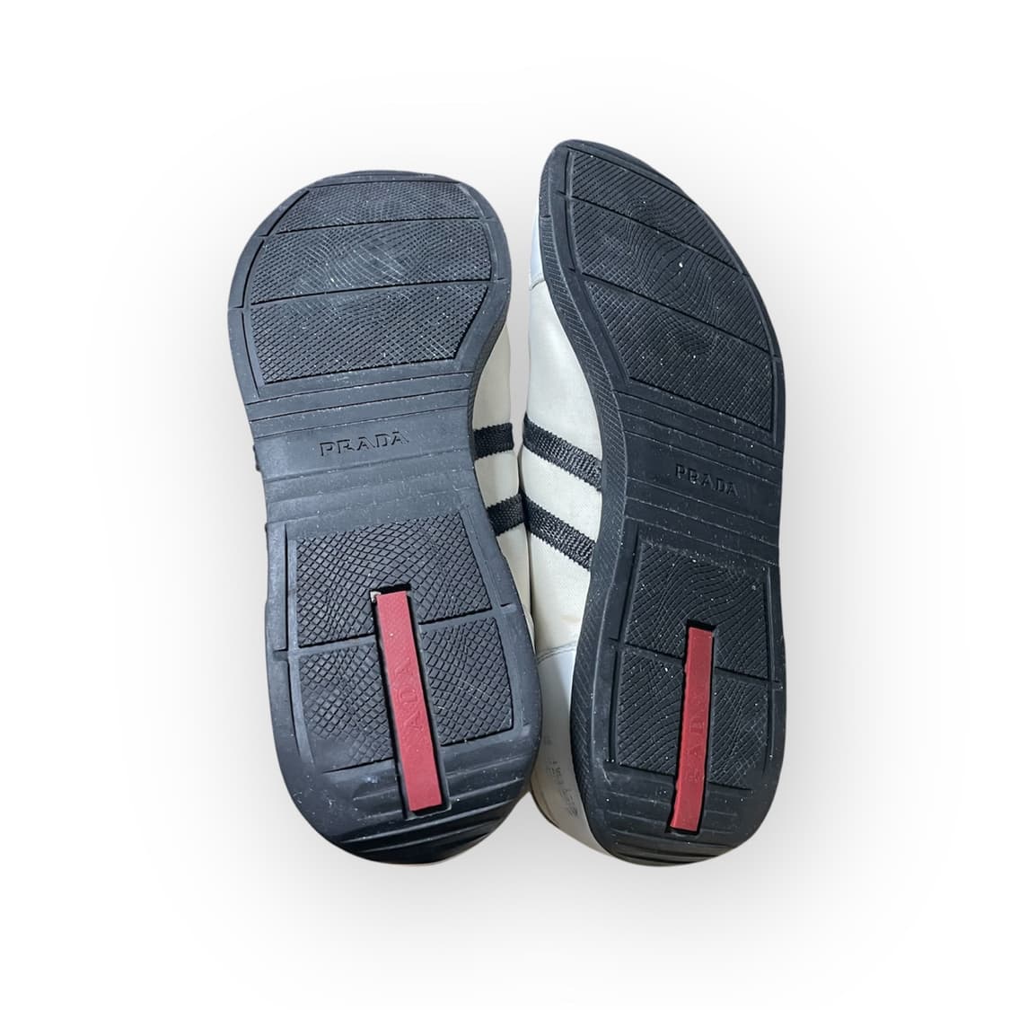 285~290) 프라다 사이드 탭 로고 스니커즈 신발 화이트 상품이미지6