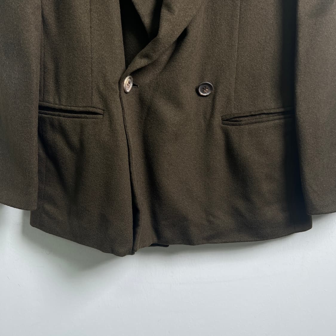 조르지오 아르마니 캐시미어 더블 브레스티드 블레이저 38 상품이미지5