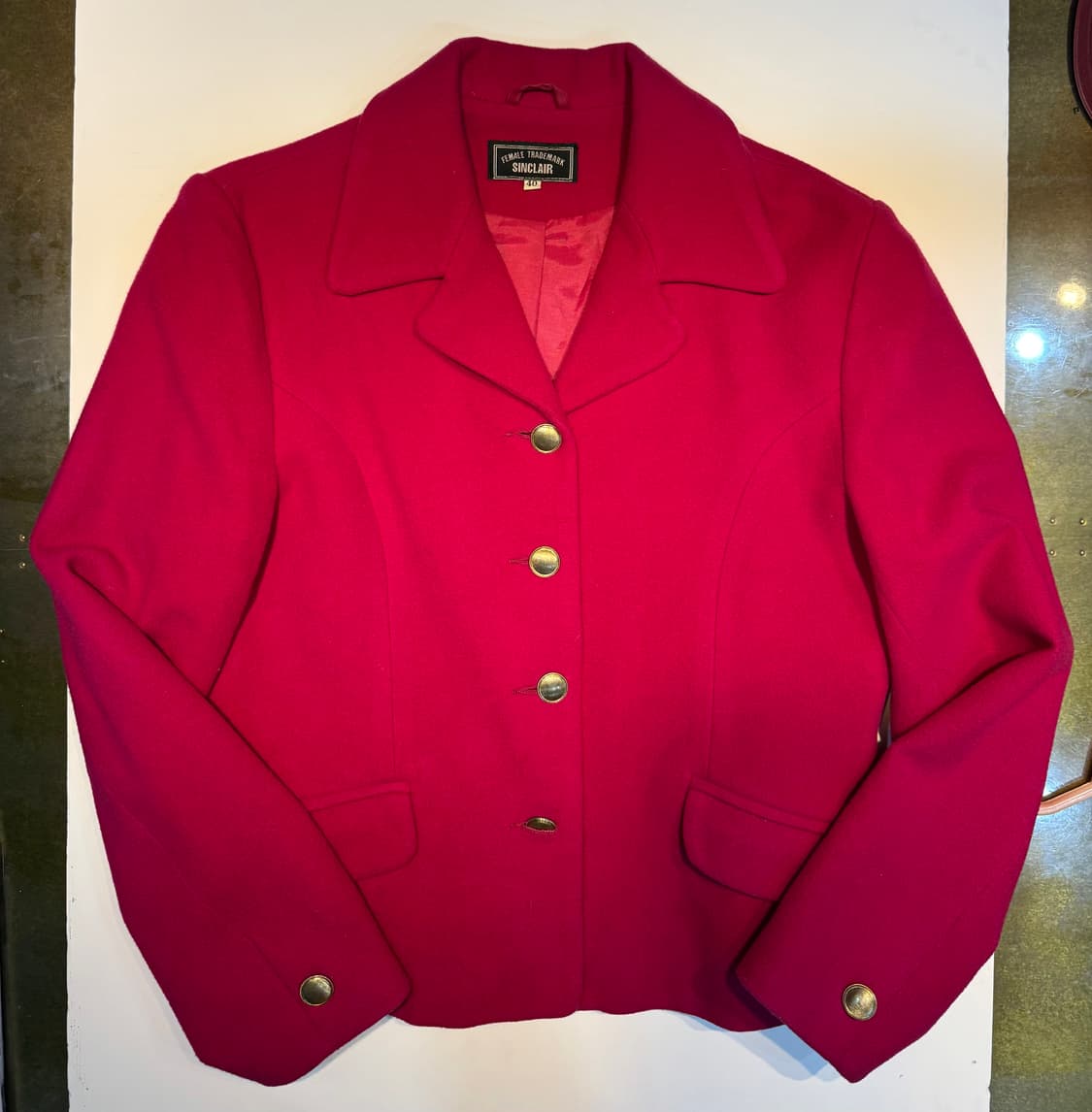 핫핑크색 빈티지 코트 상품이미지1