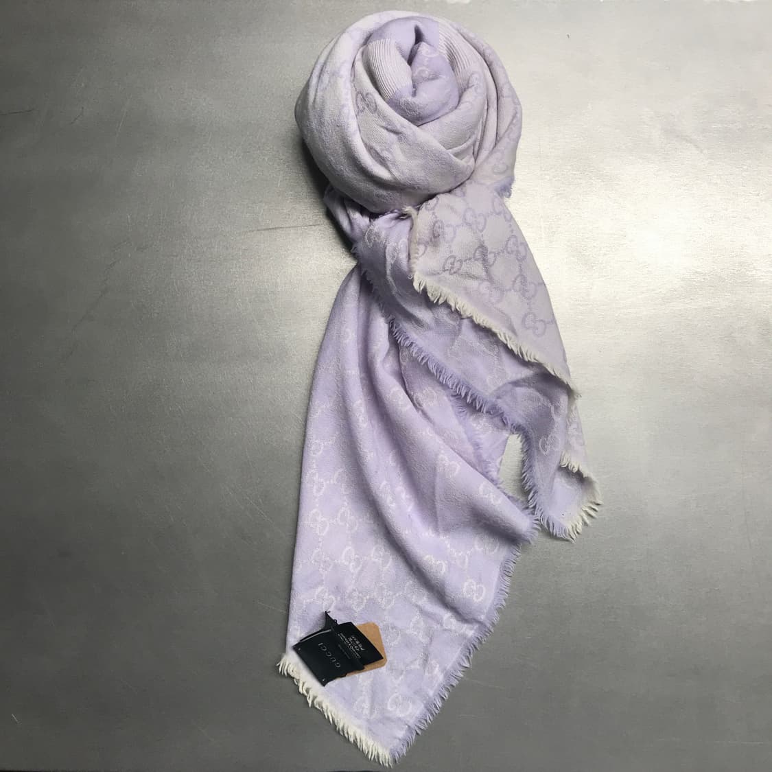 구찌 실크 혼방 스카프 퍼플 상품이미지1