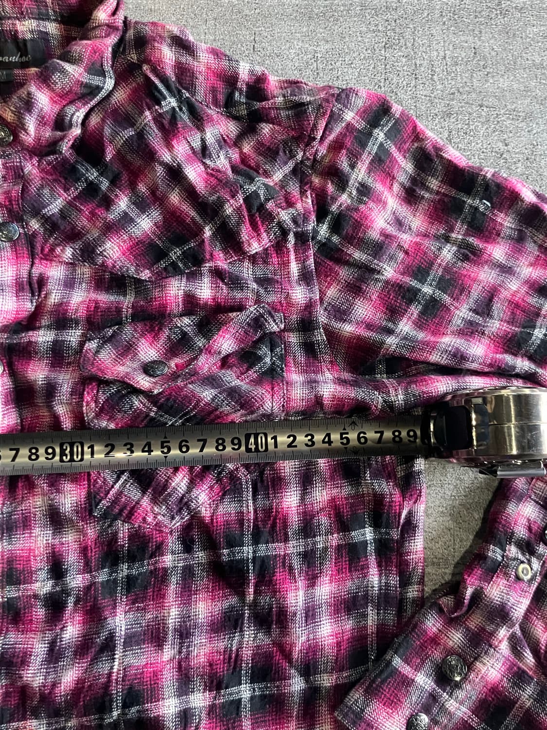 일본빈티지 Auauhae 핀터깔y2k 스트릿아메카지 글리터셔츠 상품이미지3