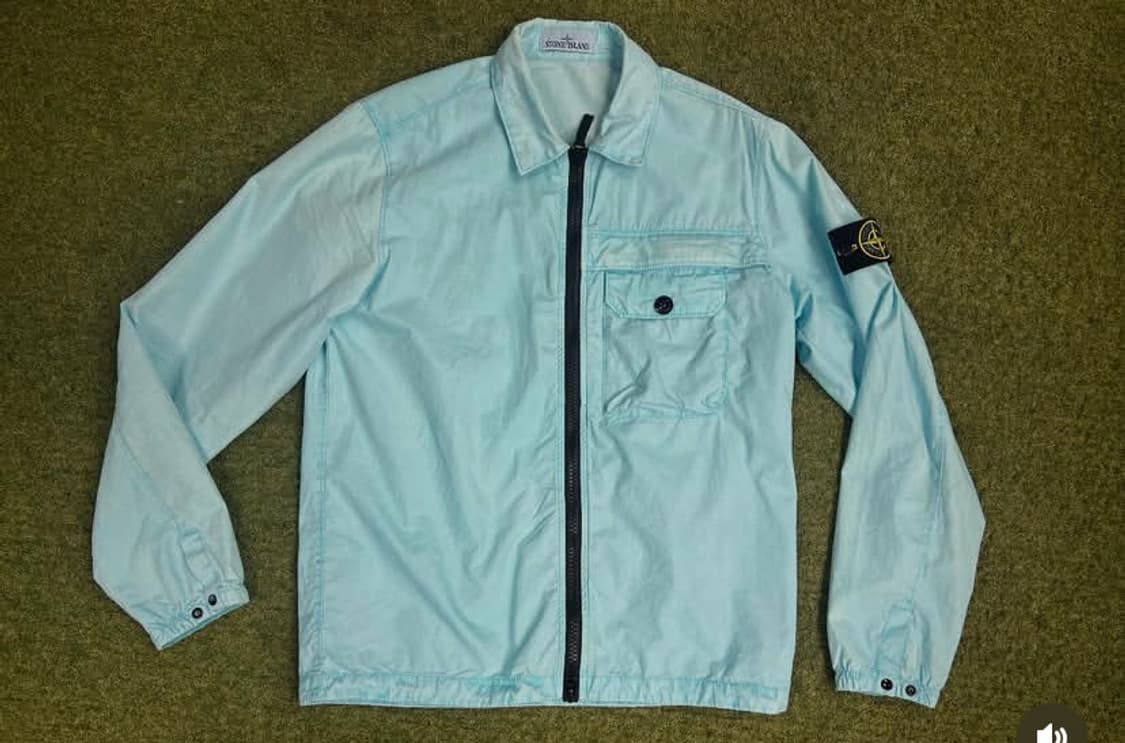 스톤아일랜드 가먼트다이 나일론 올드 셔츠자켓 M 상품이미지1