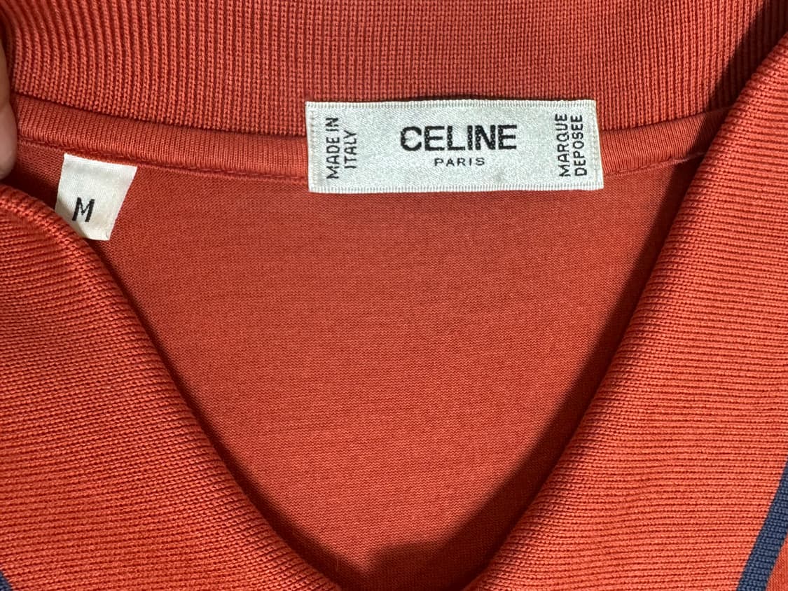 초희귀 / Celine 셀린느 트리옹프 폴로 카라티 M 상품이미지3