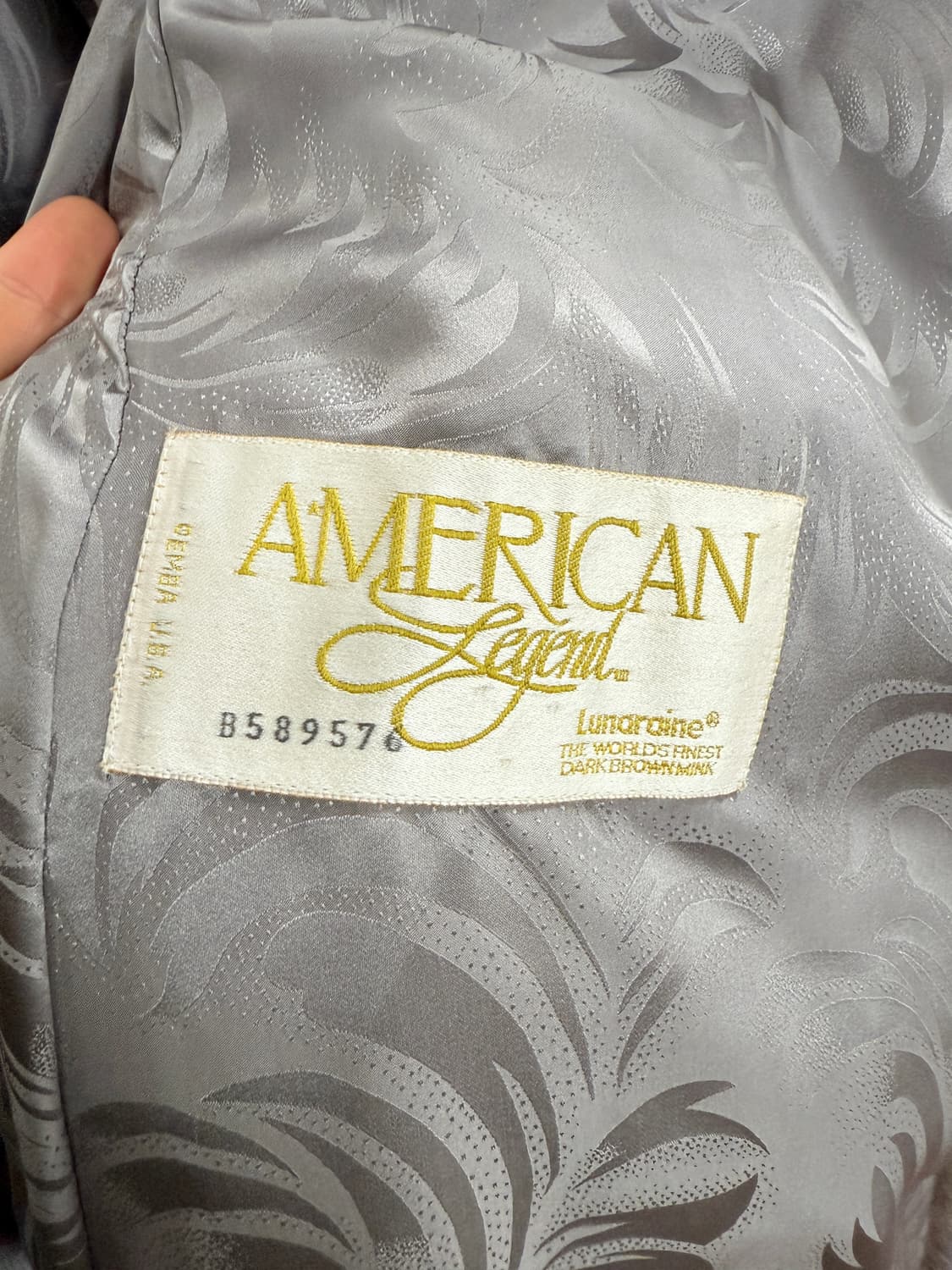 American fur awards 진도 그레이 롱 밍크코트 상품이미지4