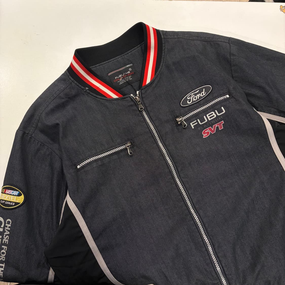 [XL] 00s FUBU 후부 머스탱 레이싱 자켓 점퍼 B232 상품이미지3