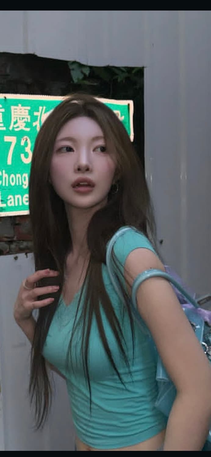 교환가능)듀드 민트 레이스 크로스 탑 나시 슬리브리스 상품이미지2