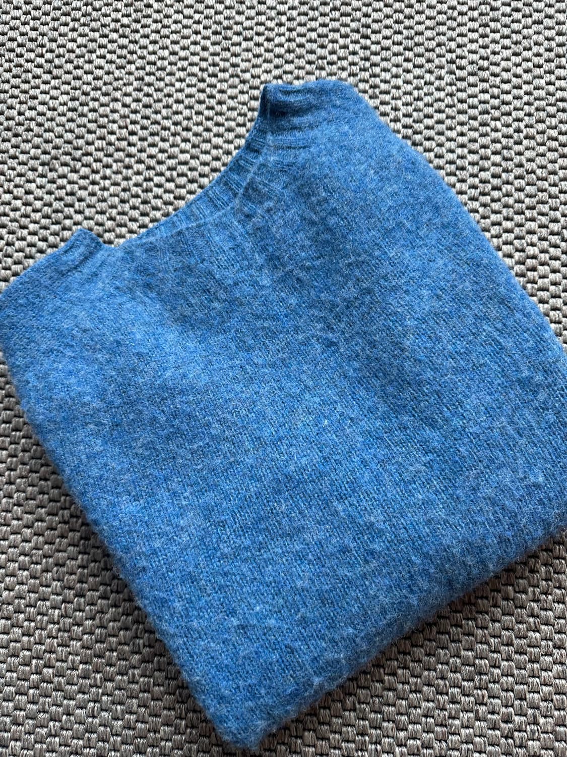 하울린 쉐기독 니트 블루 M(100) 상품이미지3