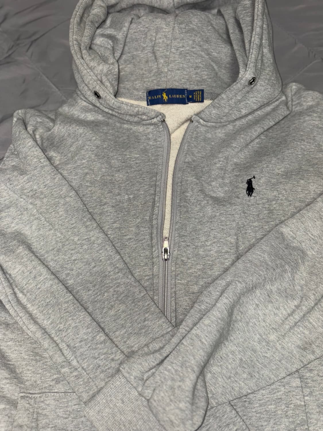 폴로 후드집업 그레이 상품이미지2