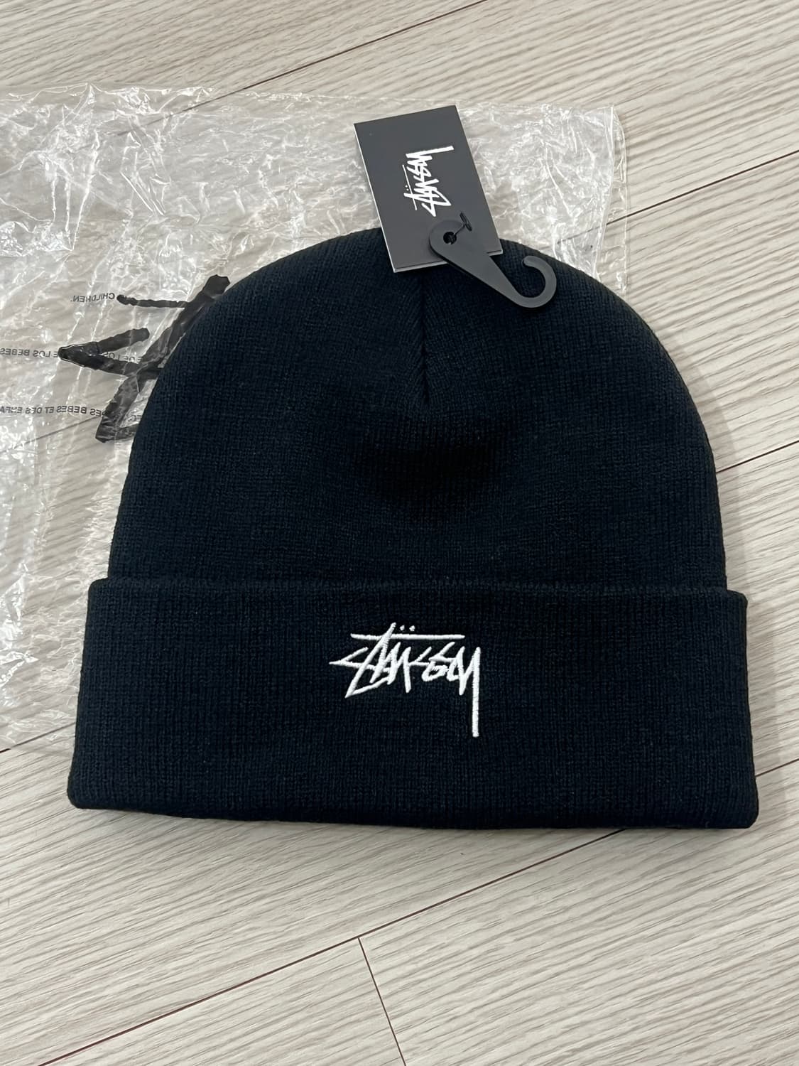 스투시 스탁 커브 비니 블랙 새상품 상품이미지2