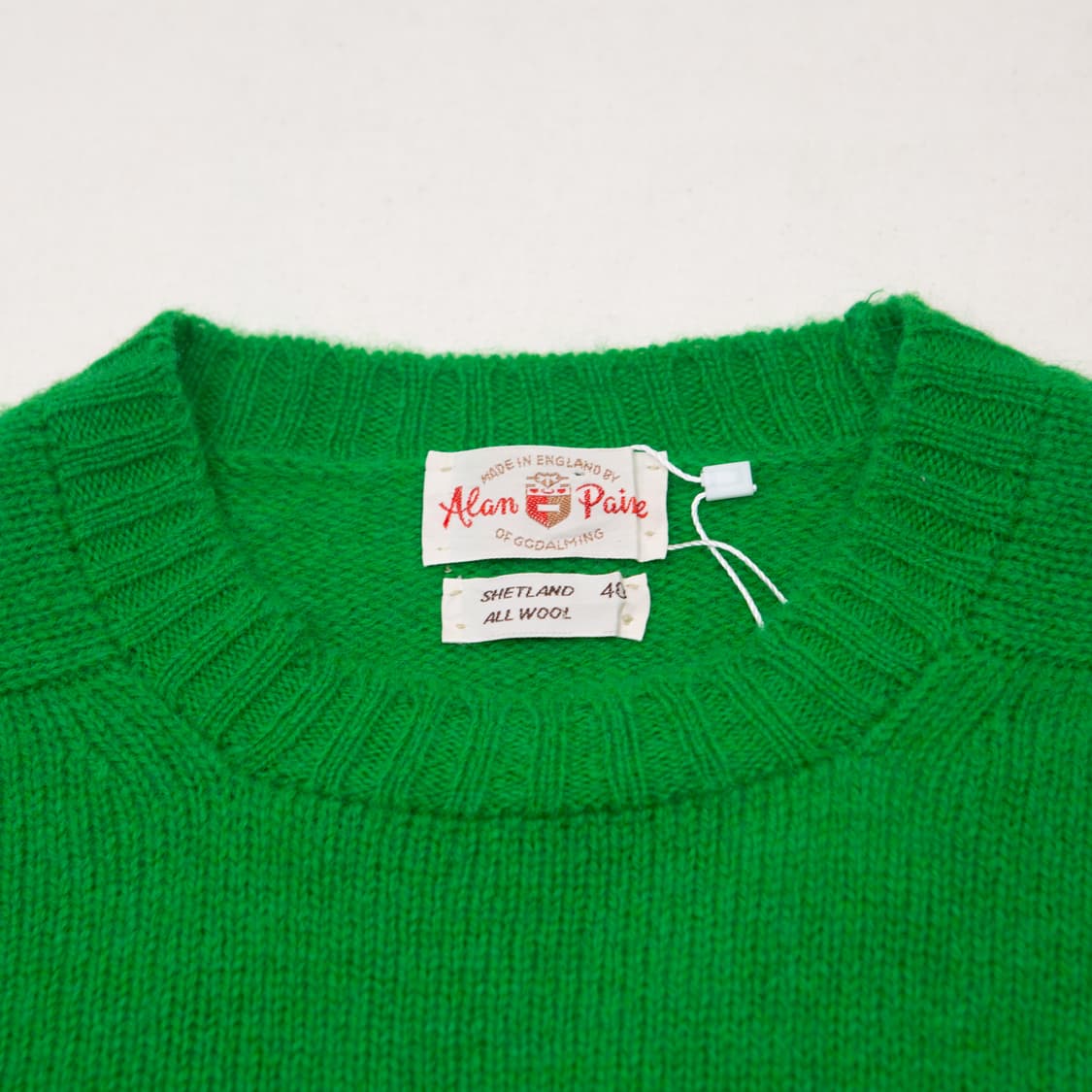 Alan Paine 쉐틀랜드 니트 스웨터 그린 상품이미지2