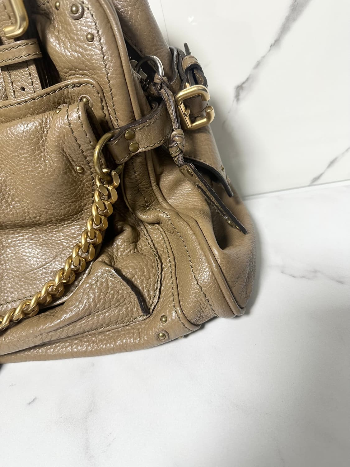 [A+ 정품] 끌로에 패딩턴백 브라운 라지 상품이미지5