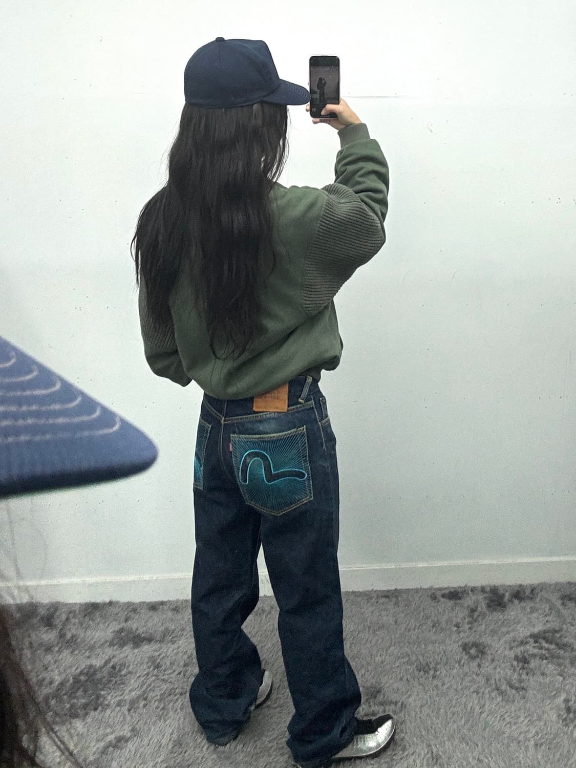 에비수 블루 로고 데님 상품이미지1