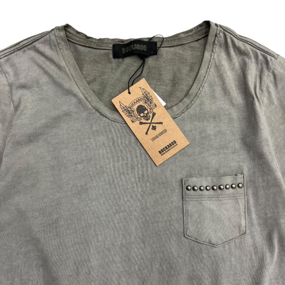 버커루 스터드 애쉬카키 반팔 S 상품이미지4