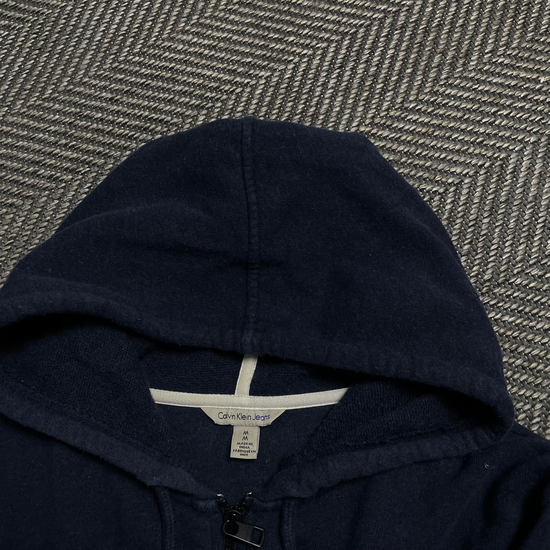 캘빈클라인 우먼스 스펠아웃 빅로고 후드집업y 5350 상품이미지4