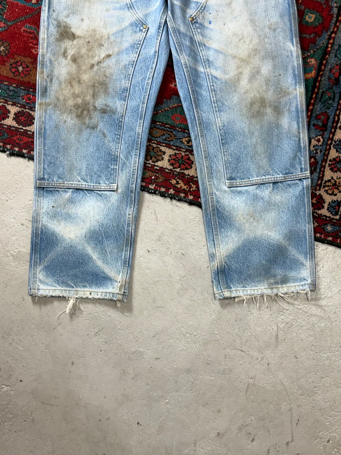 00's OG 칼하트 B07 더블니 팬츠 칼하트 데님 더블니 미친페이딩 상품이미지7