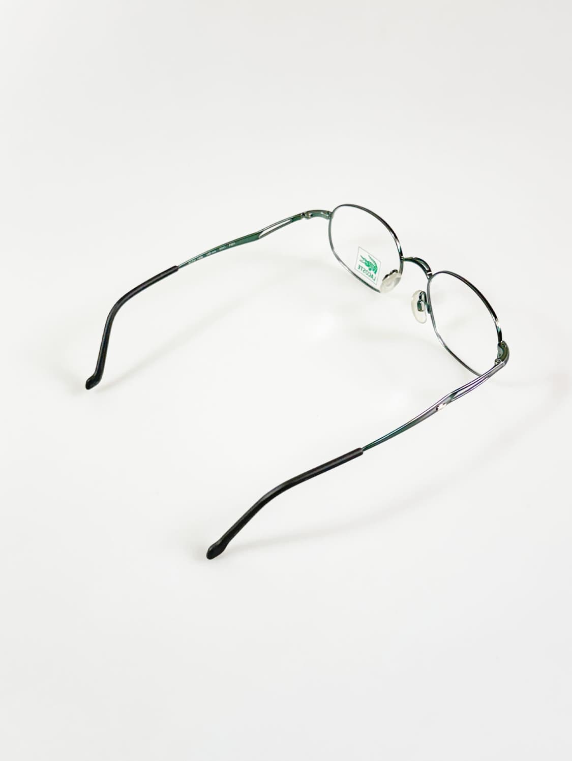 LACOSTE 딥그린 슬림 오벌 메탈 프레임 빈티지 안경 상품이미지5