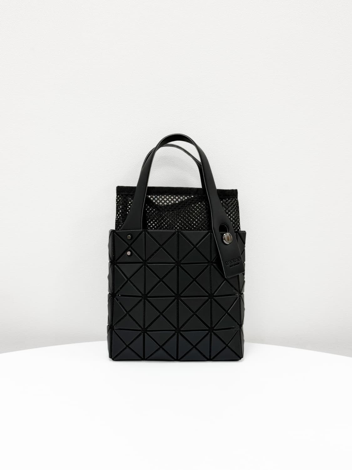 바오바오 매트 블랙 메쉬 콤비 미니 토트백 상품이미지3