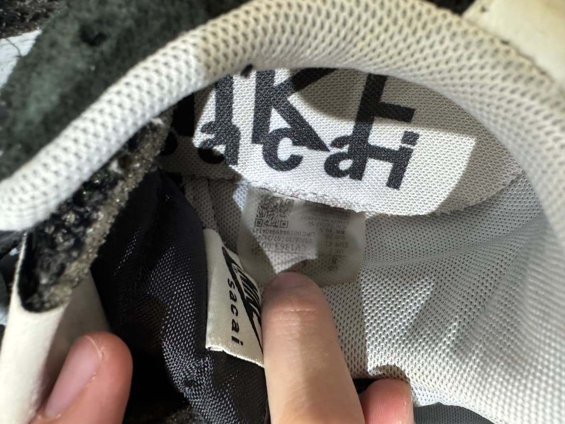 나이키 사카이 베이퍼와플 블랙 260 상품이미지6