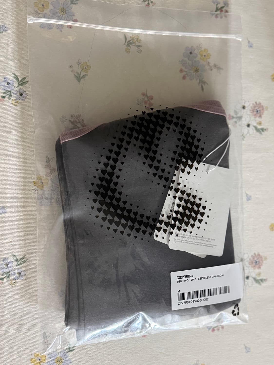 코이세이오 038 TWO-TONE SLEEVELESS CHARCOAL 상품이미지2