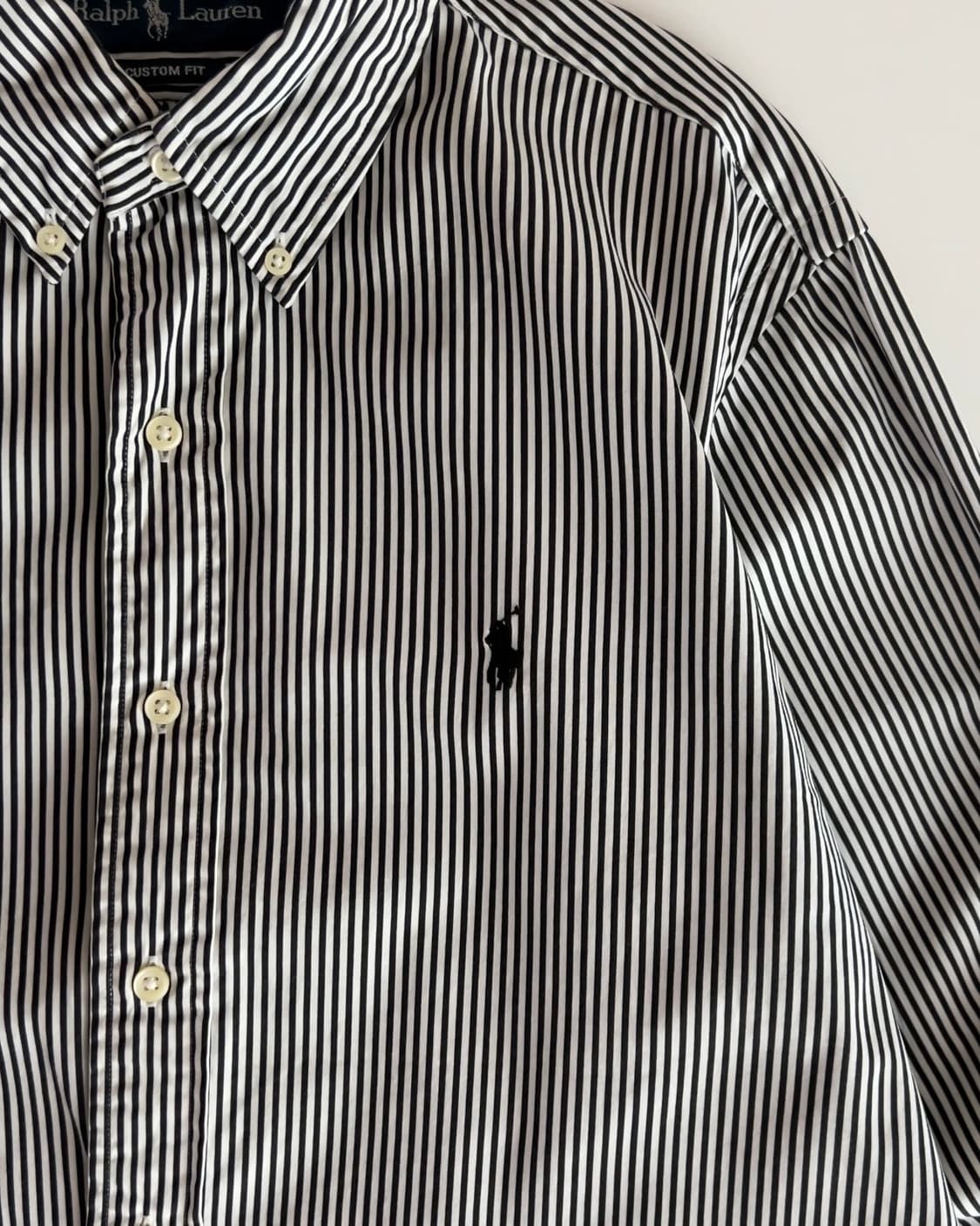 폴로 랄프로렌 블랙 스트라이프 셔츠 L 상품이미지2