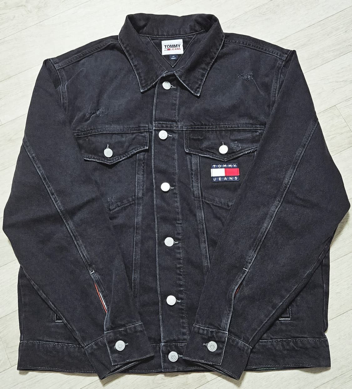 {초레어템} 타미 흑청 데님 자켓 [L] 상품이미지1