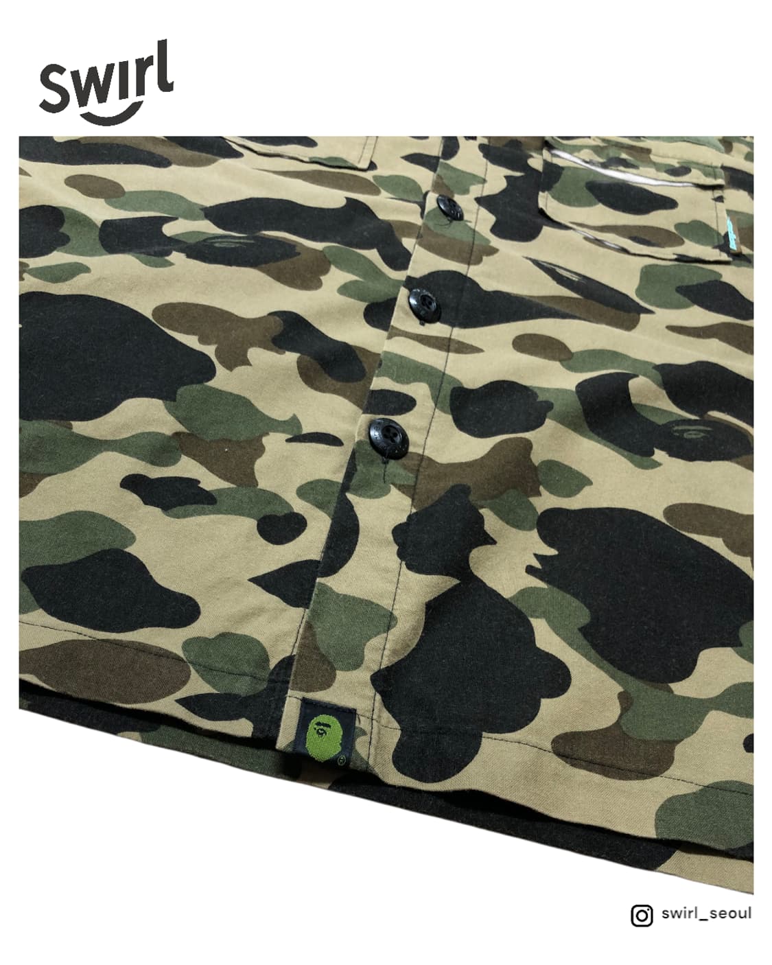 BAPE 1st camo half shirts 상품이미지3