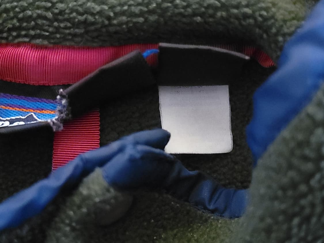 95FW 파타고니아 신칠라 스냅-티 플리스 올리브 그린/네이비 상품이미지3