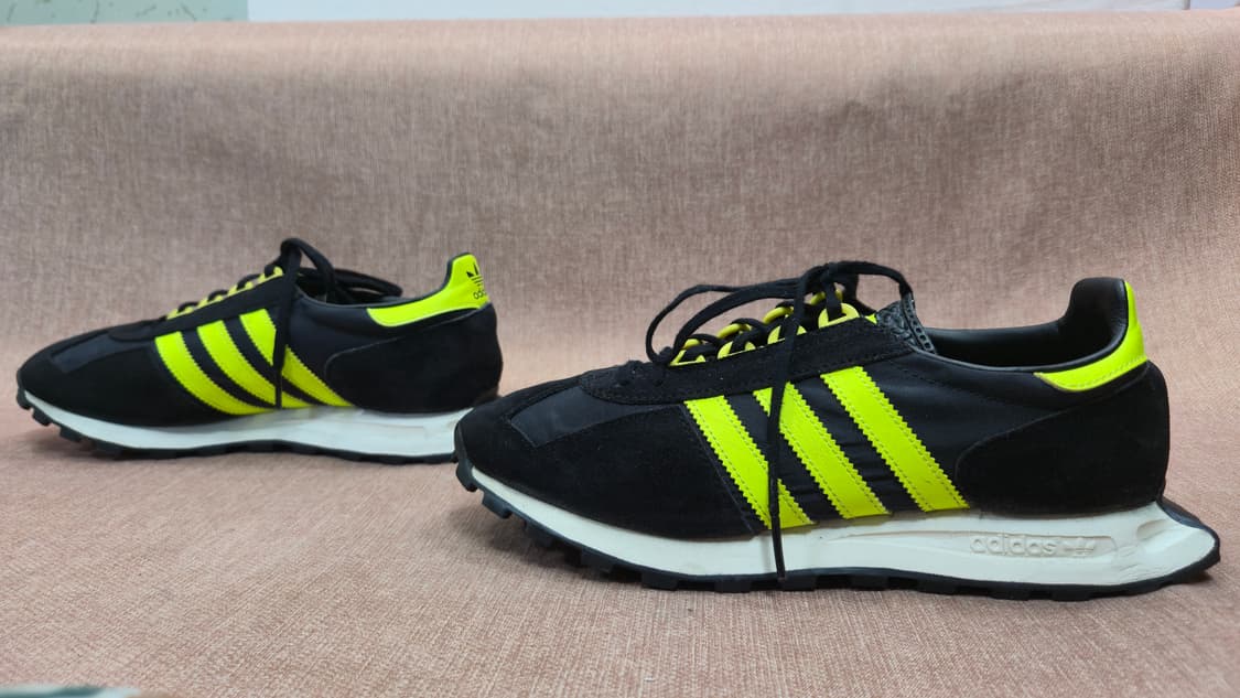 아디다스 260mm- 레이싱1  스니커즈 운동화  검정 노랑 상품이미지4