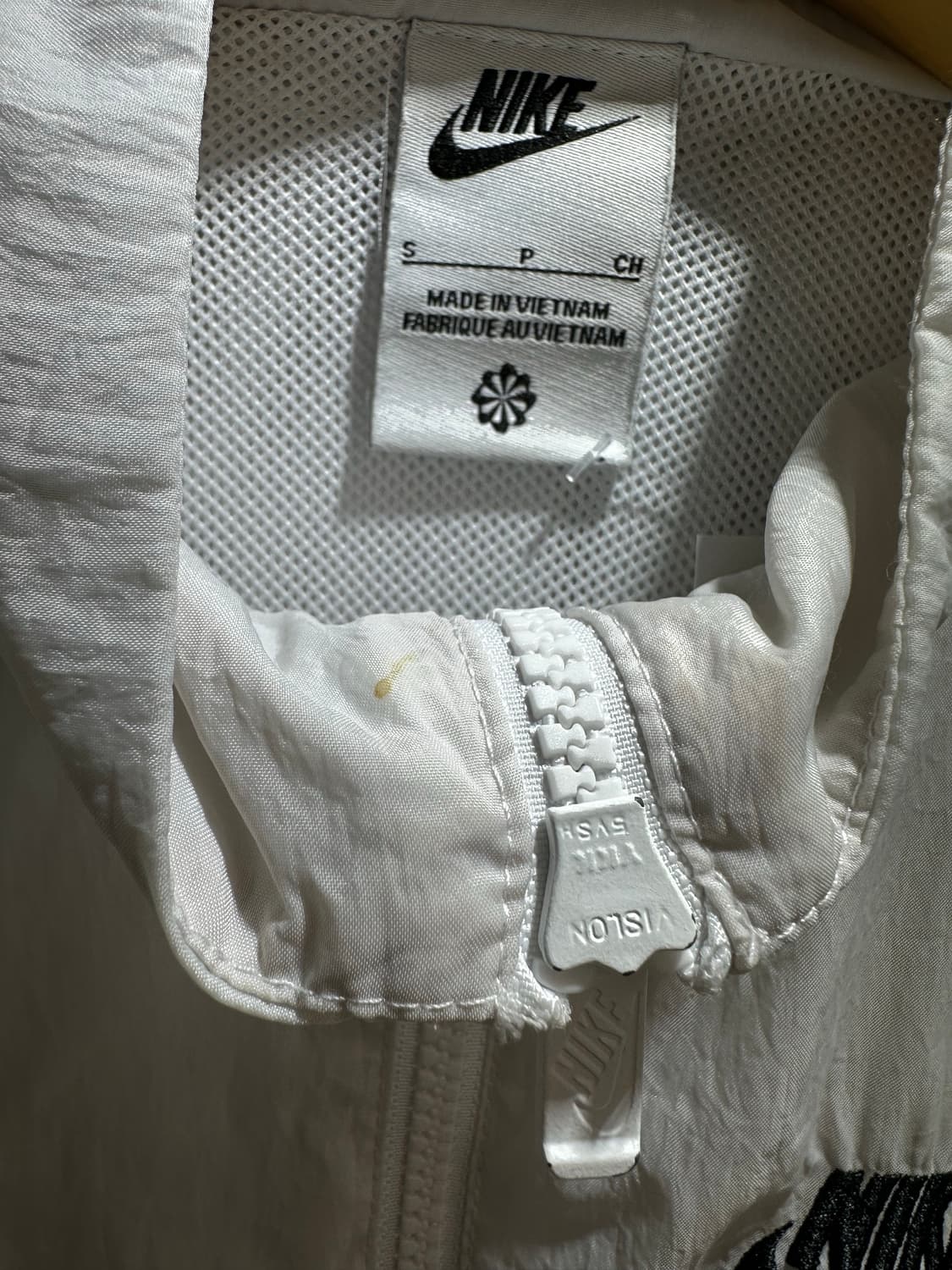 S 나이키 자수로고 화이트 바람막이 상품이미지6