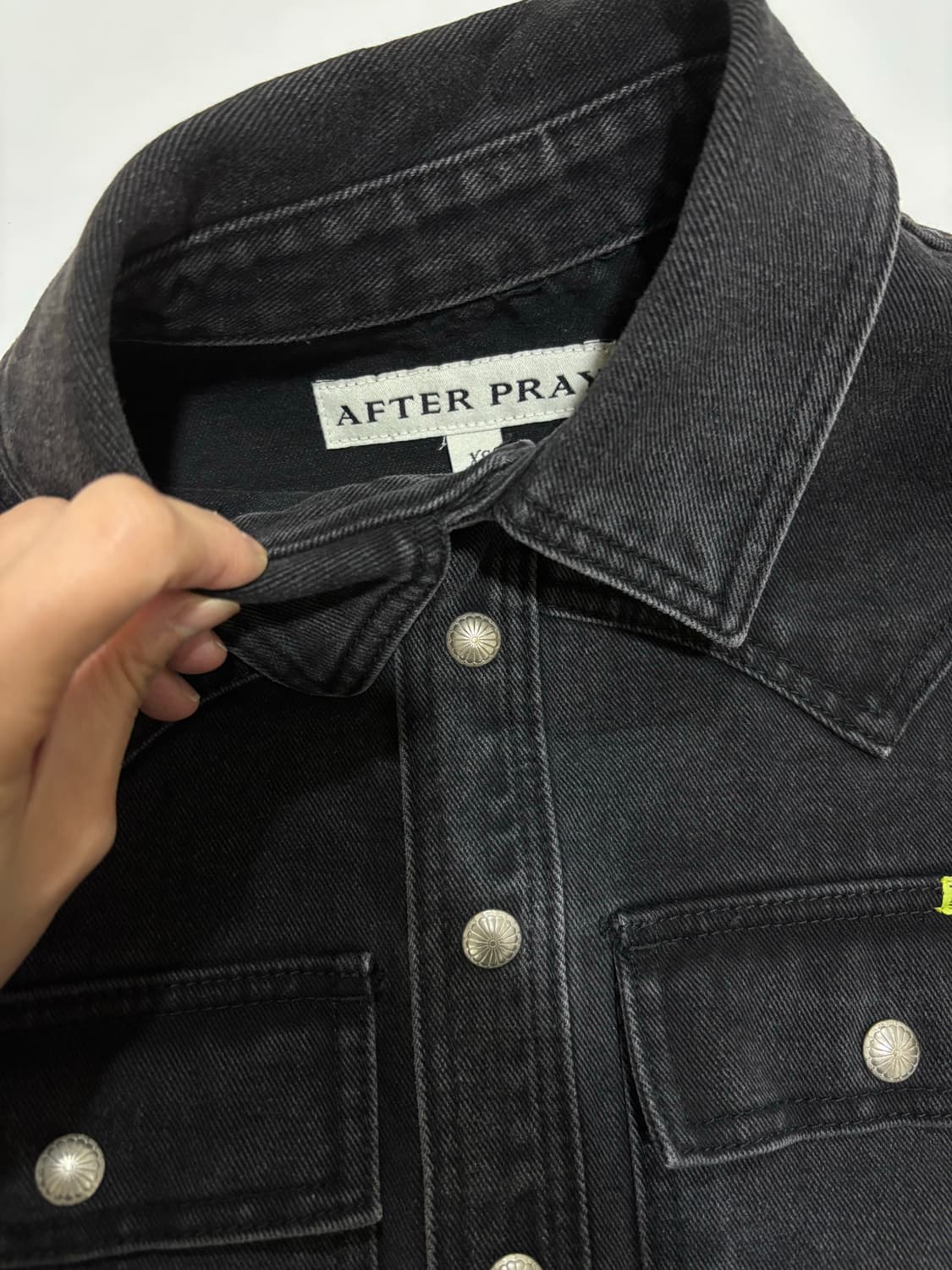 애프터프레이 여성 데님자켓 흑청 상품이미지2