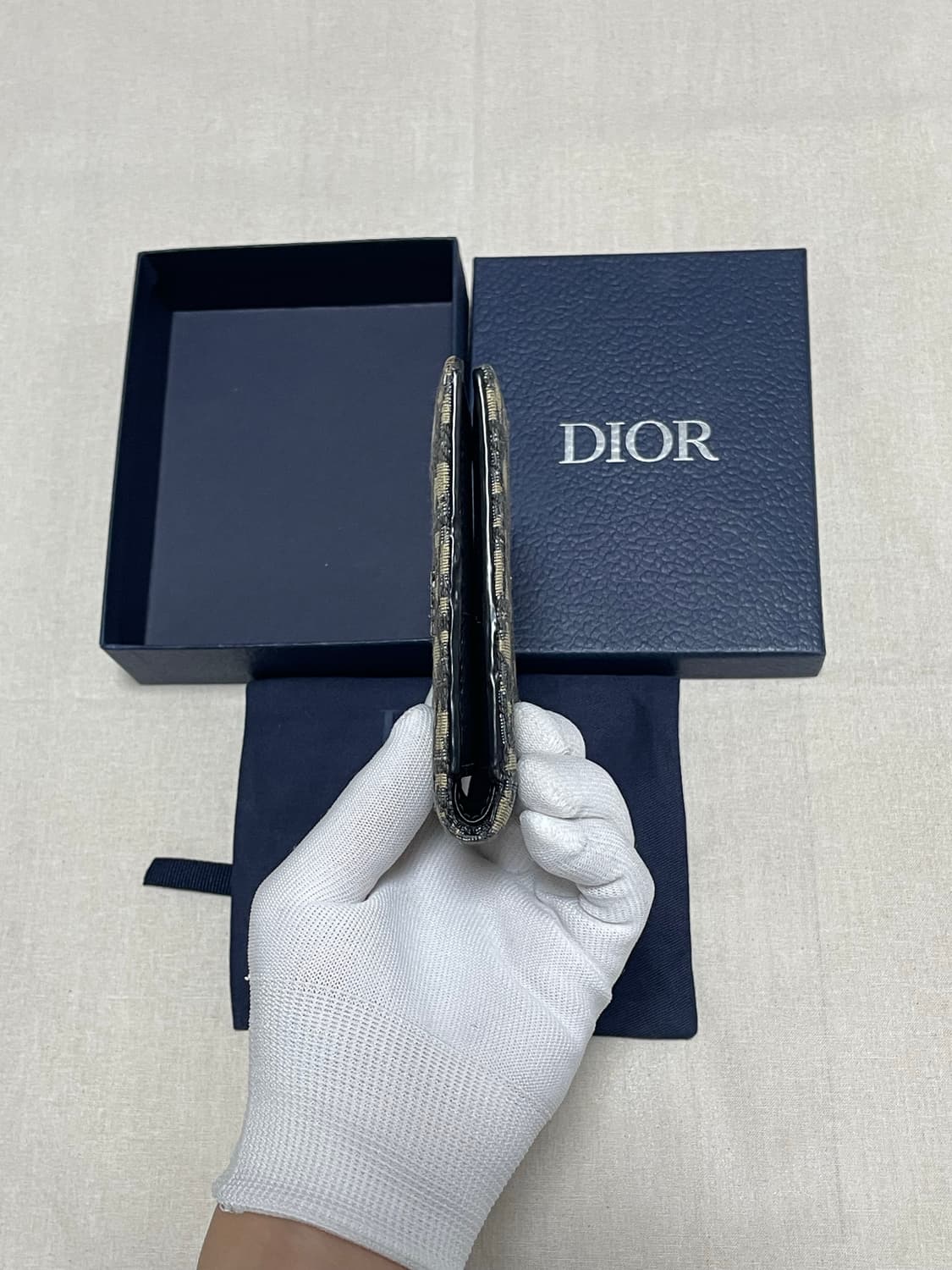 디올 오블리크 자카드 반지갑 [os] 상품이미지5