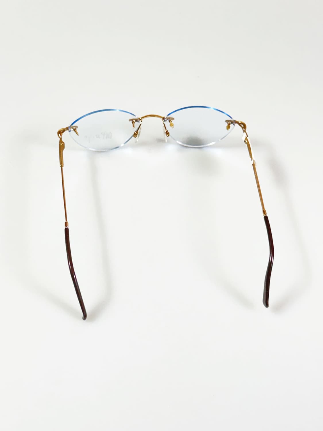 OWP DESIGN 무테 오벌 골드 메탈 빈티지 안경 상품이미지5