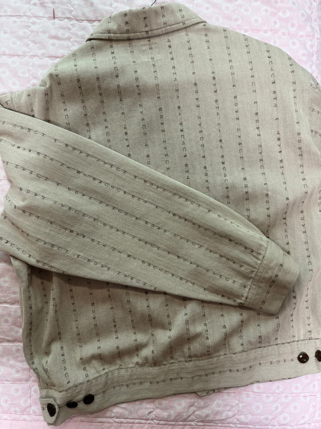 휴먼 메이드 헤링본 집업 워크 자켓 베이지 XL 상품이미지3