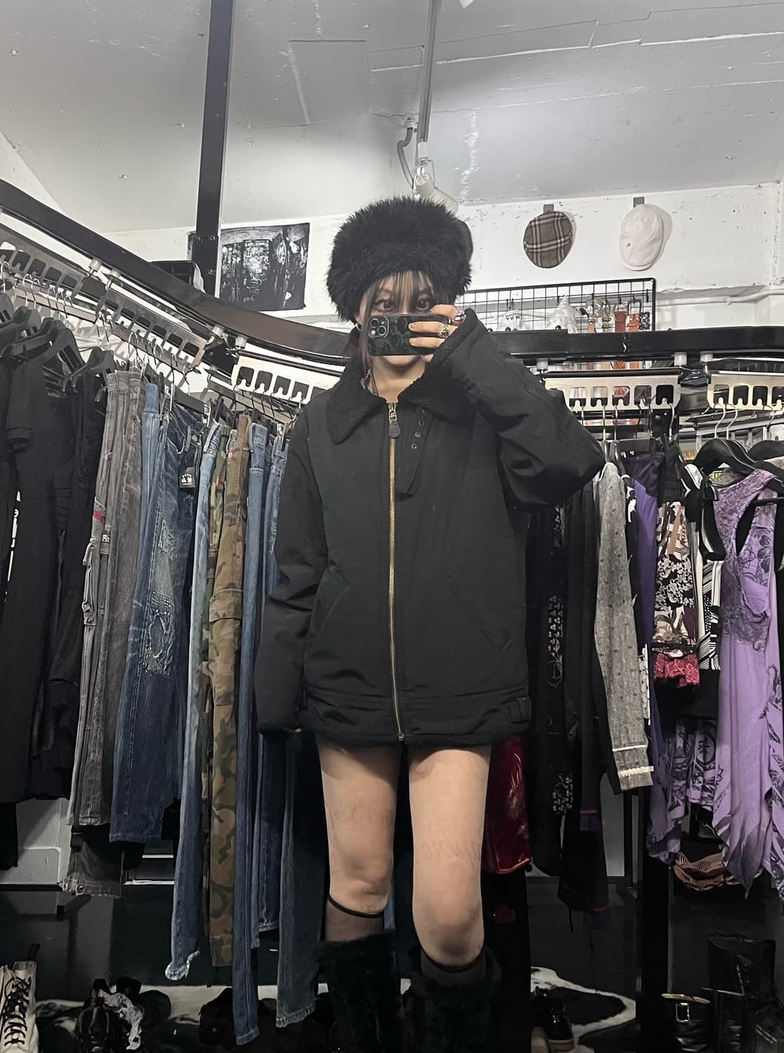 아비렉스 카라 퍼 버클 자켓 상품이미지1