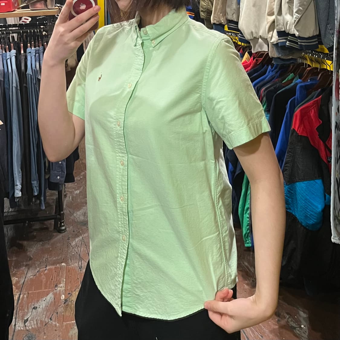 [HI] 폴로 반팔 셔츠 그린 상품이미지4