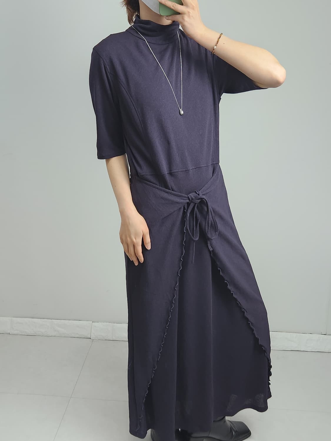 타이 랩 맥시 원피스 상품이미지2