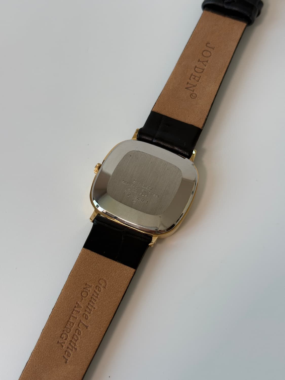 1970s Chariot Gold Square Quartz 상품이미지7