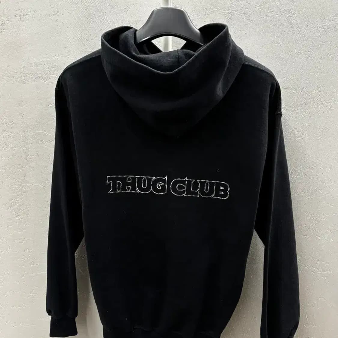 Thug club 후드티 블랙 M 상품이미지7