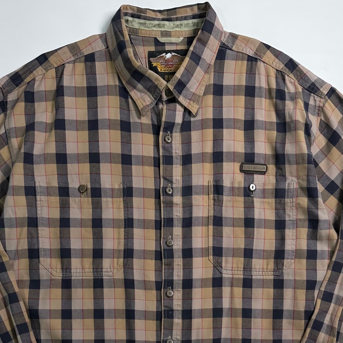할리데이비슨 오버사이즈 체크 셔츠 상품이미지2